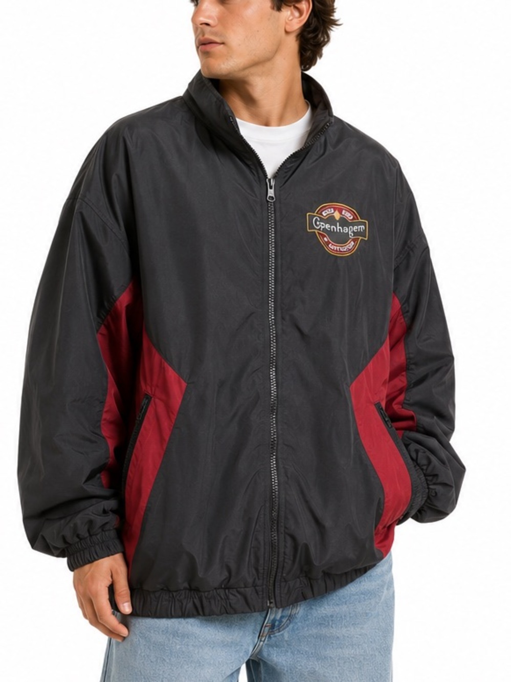 Vintage Copenhagen Tobacco Racing Windbreaker Jacket Men’s XL XXL